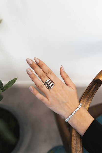 Bague ligne - By Sianaa