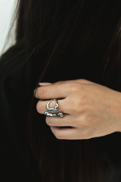 Bague ondulée - By Sianaa
