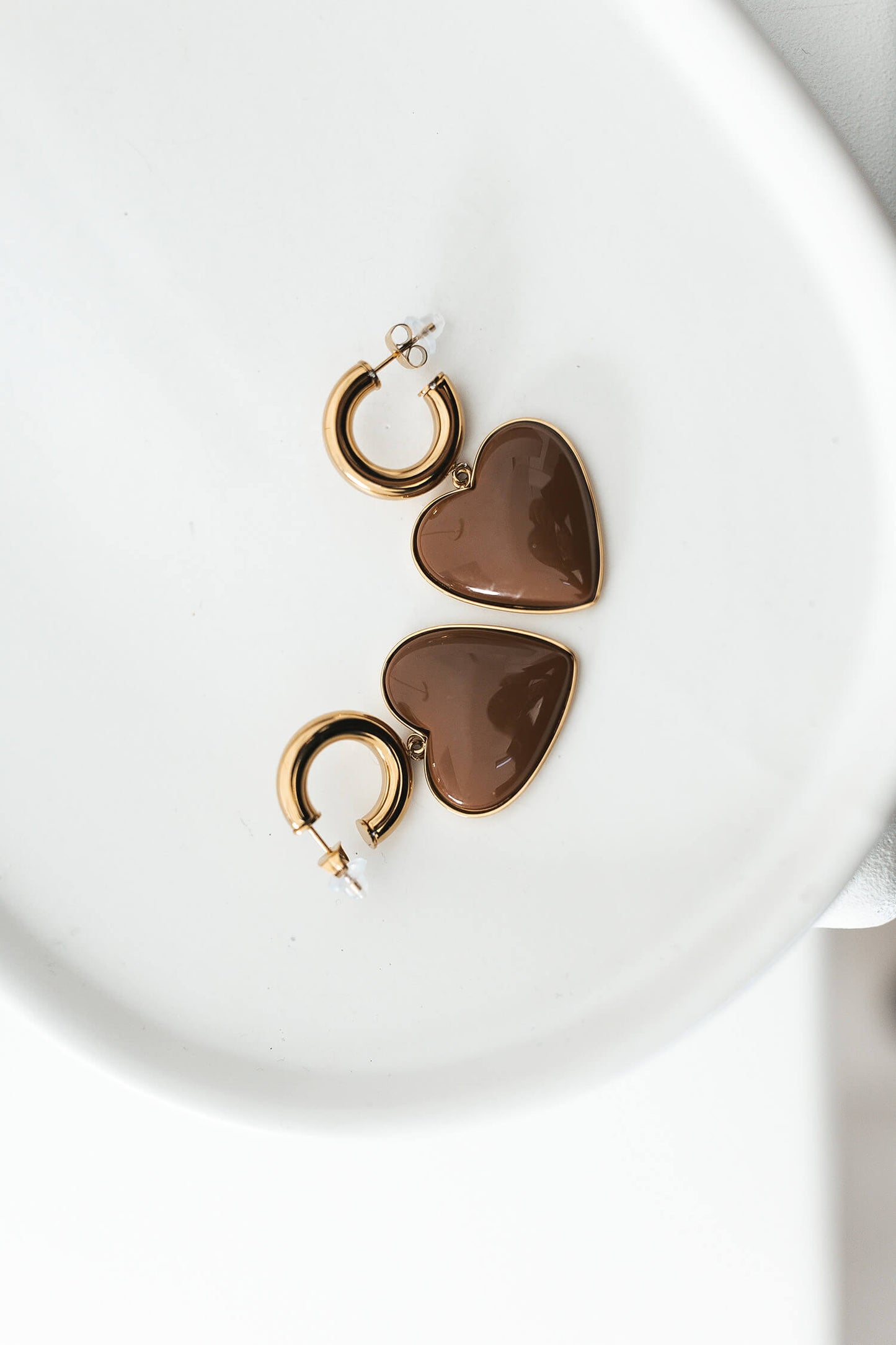 Boucle créole coeur - By Sianaa