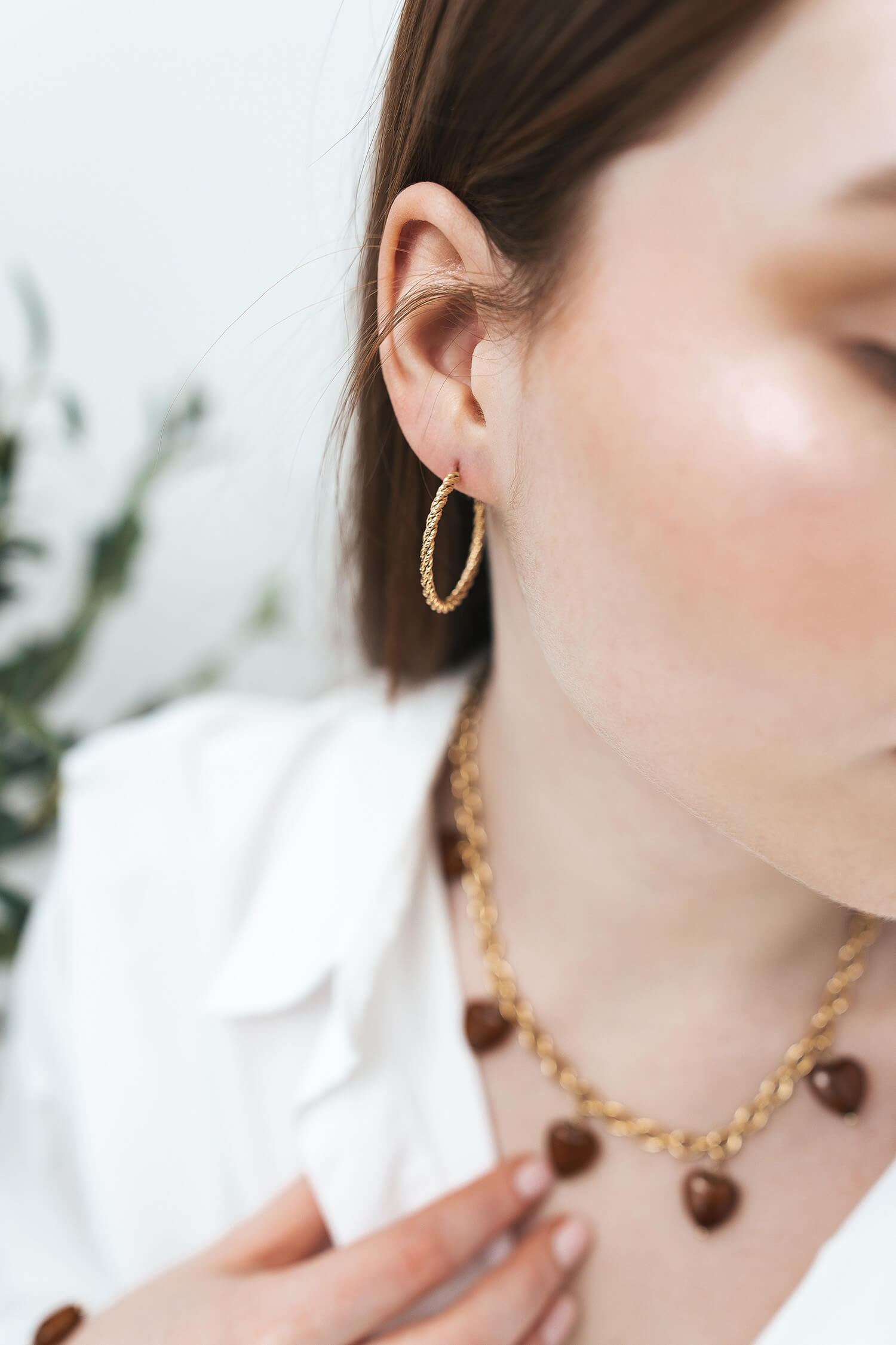 Boucle créole torsadée - By Sianaa