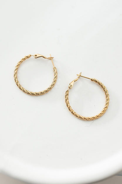 Boucle créole torsadée - By Sianaa