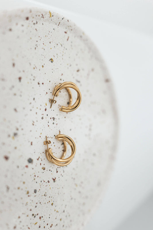 Boucle créole triple - By Sianaa