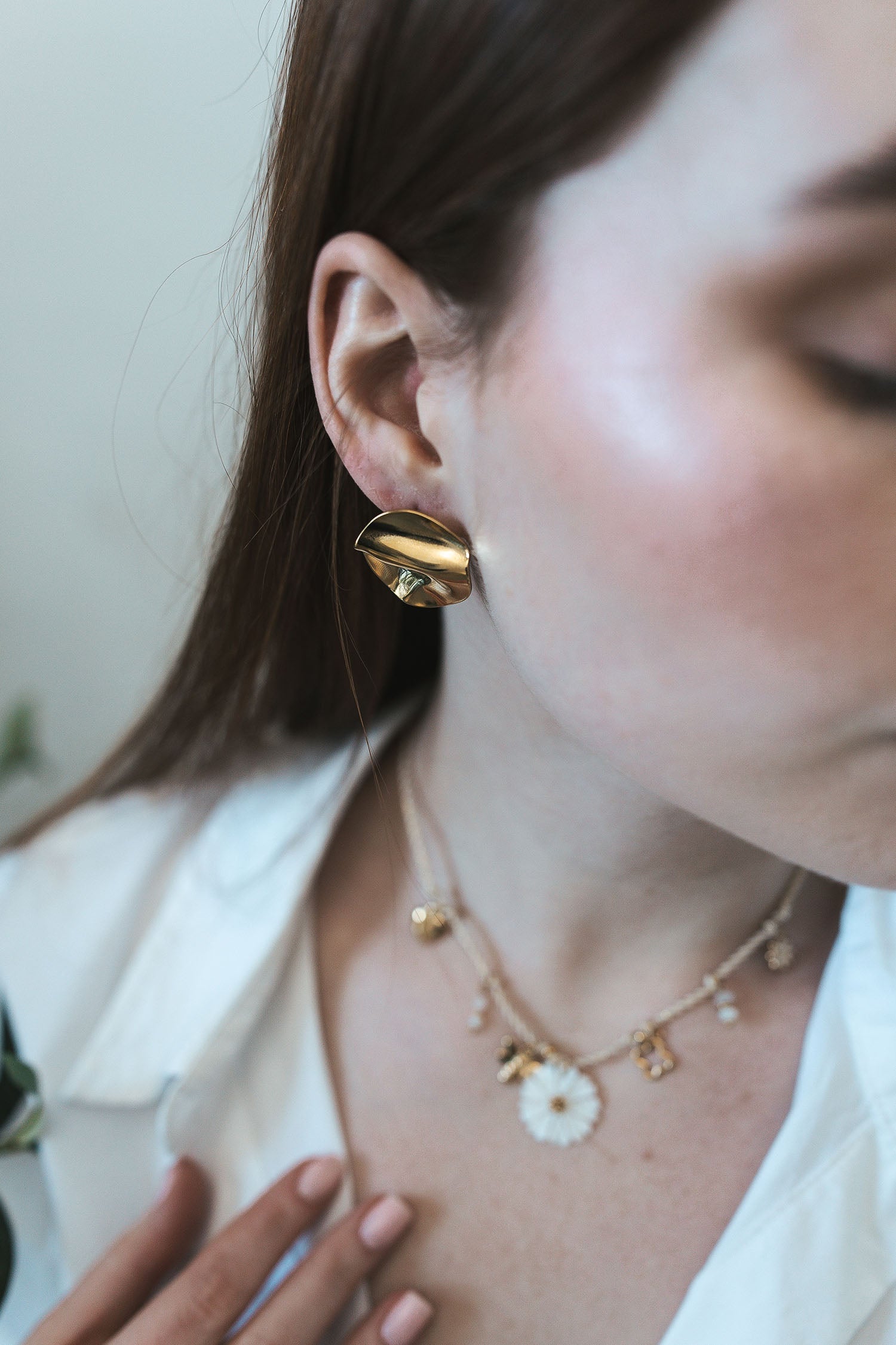 Boucle ronde plissée - By Sianaa