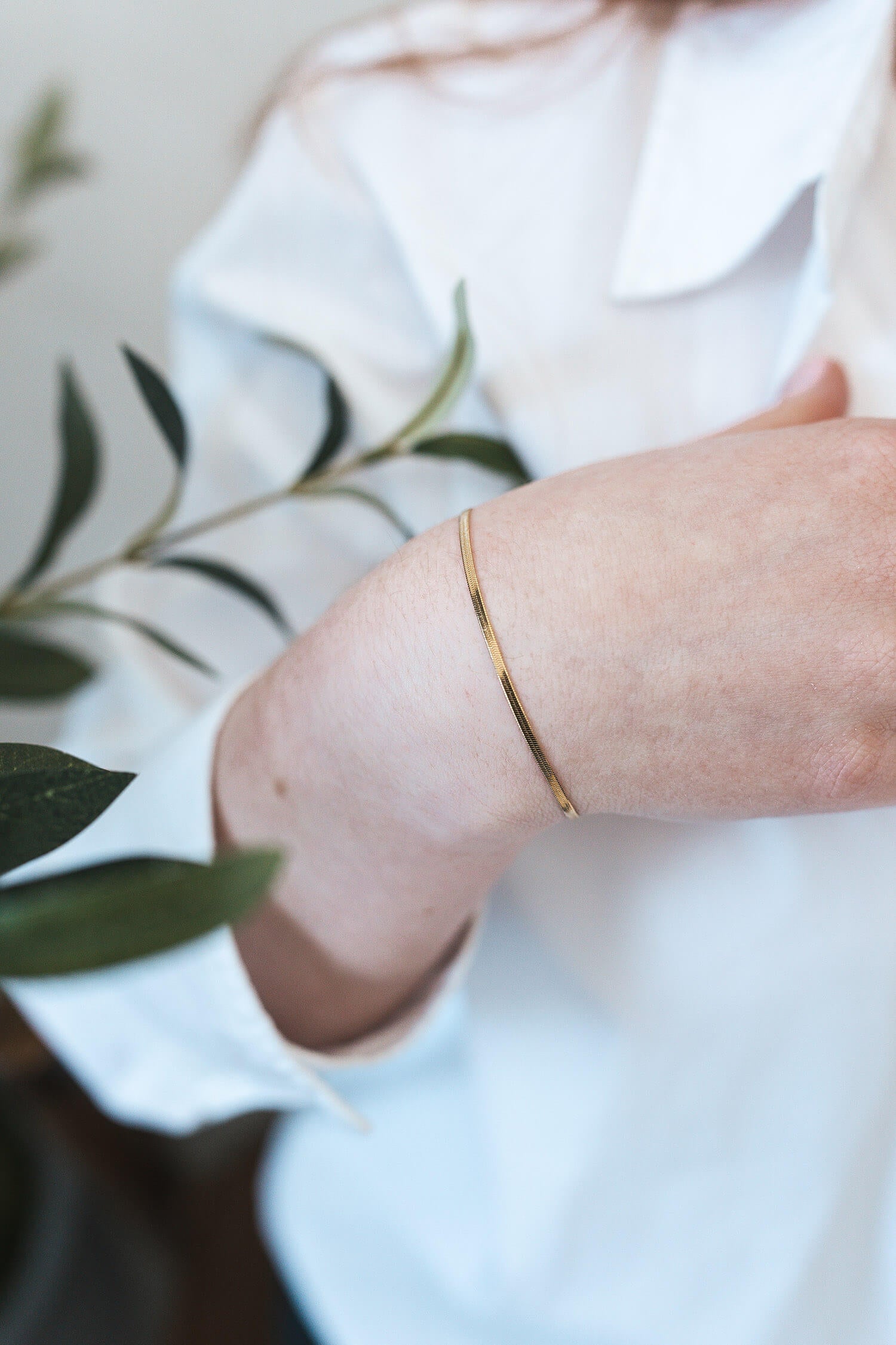 Bracelet lisse doré - By Sianaa