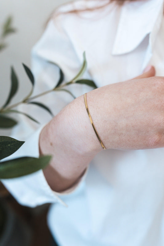 Bracelet lisse doré - By Sianaa
