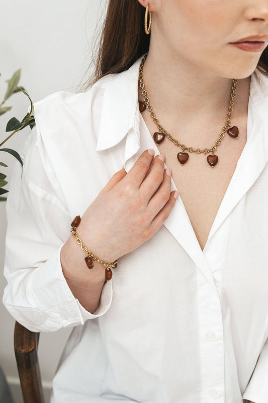 Collier coeur - By Sianaa