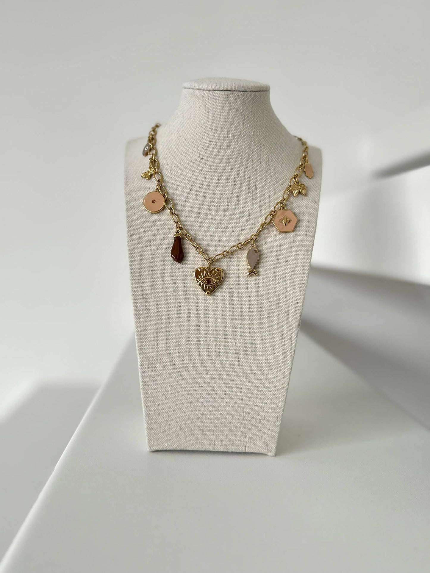 Collier oeil coeur - By Sianaa