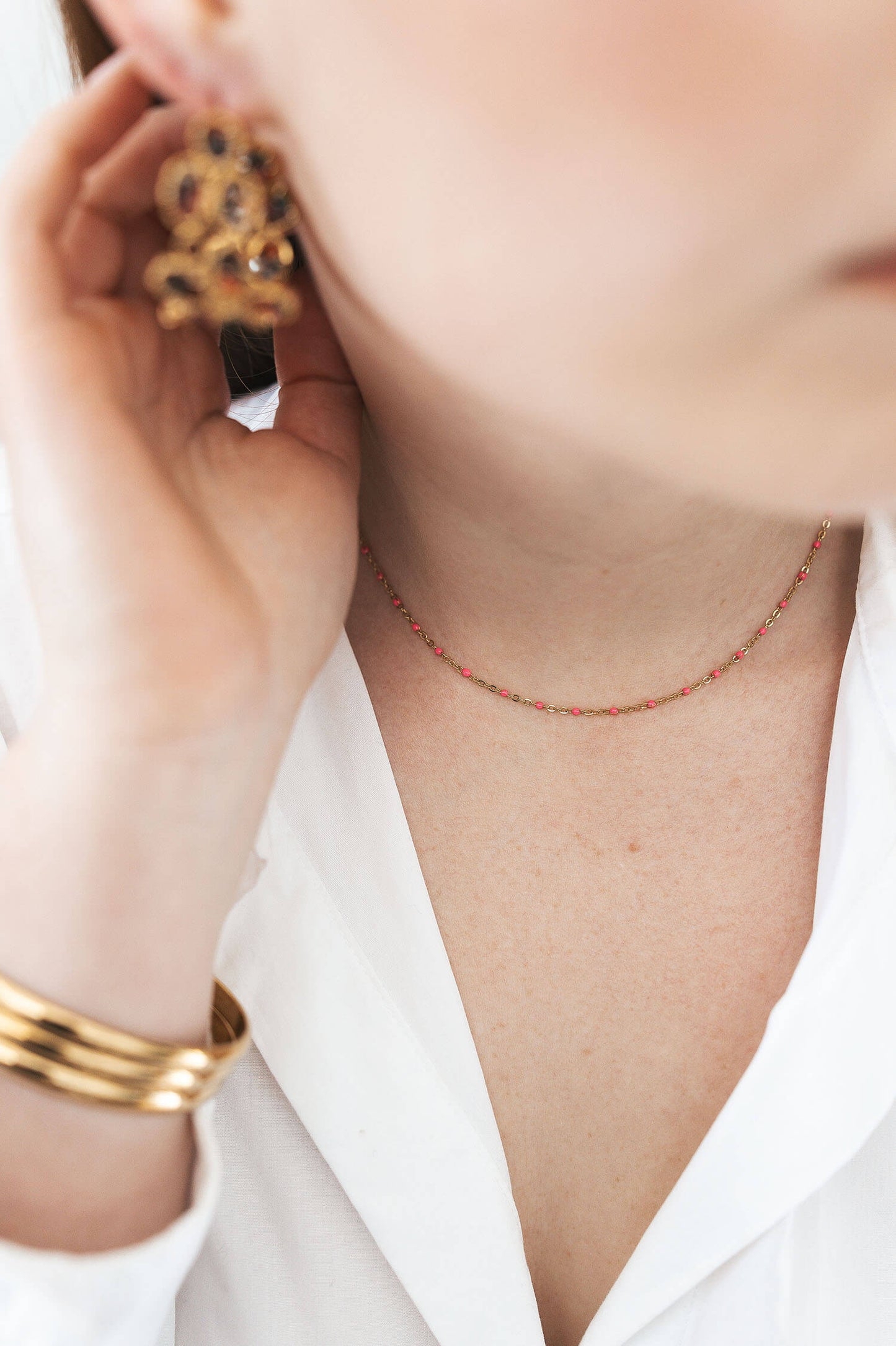 Collier pépite colorée - By Sianaa