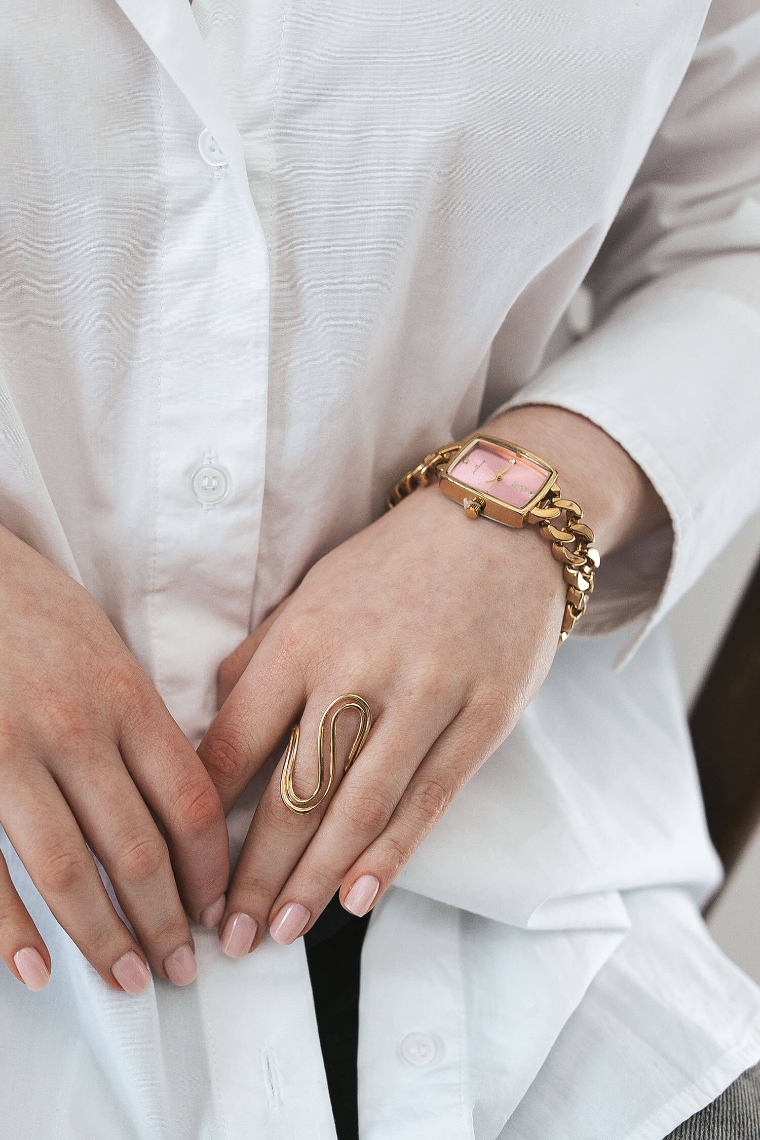 Montre chaine or - By Sianaa